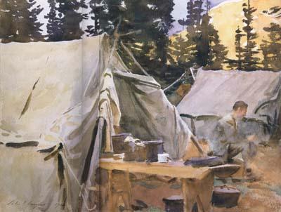 Camp at Lake O'Hara (mk18), John Singer Sargent